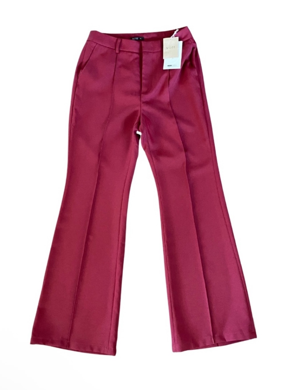 MOTF Wine Red Flare Pants